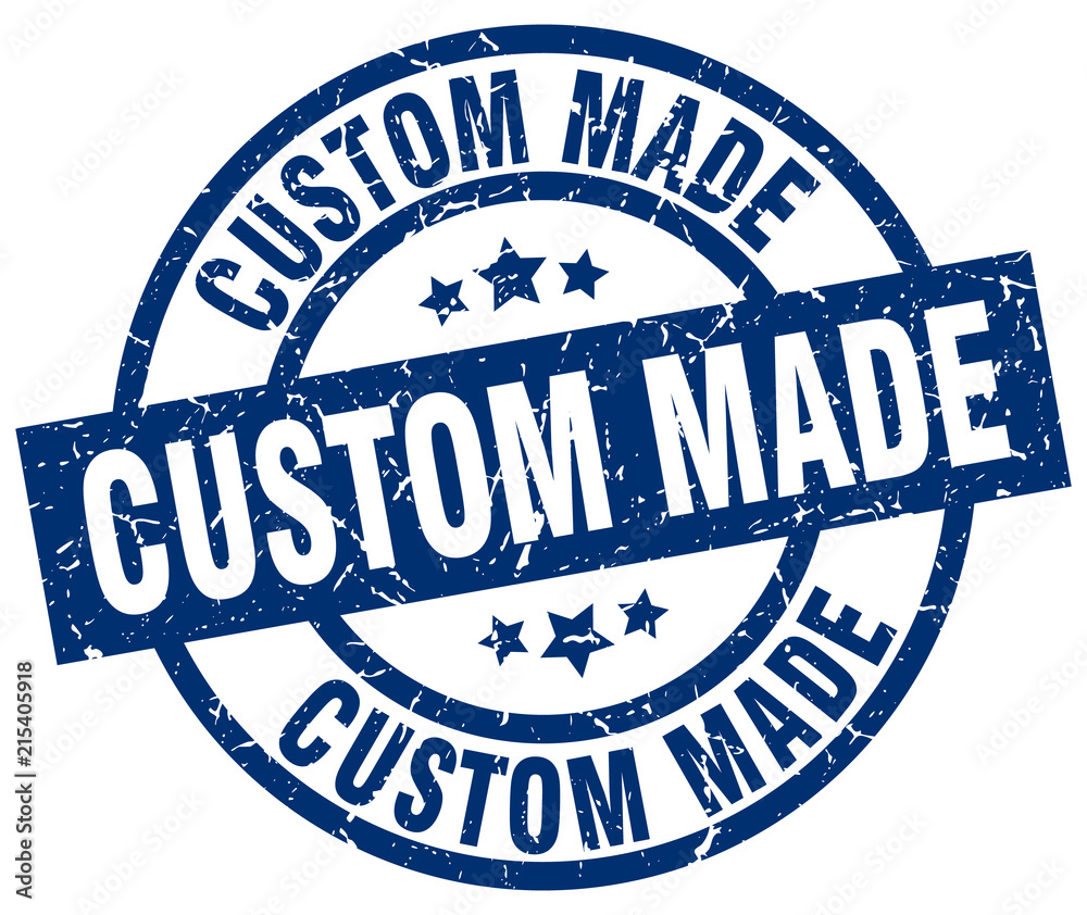custom made blue round grunge stamp custom made blue round grunge stamp