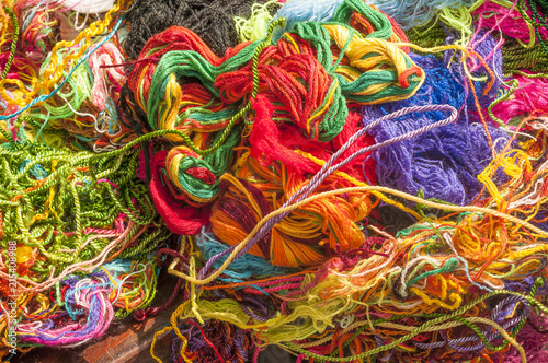 Colorful threads, texture 1