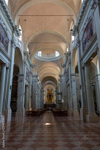BOLOGNA  ITALY - JULY 20  2018  Interior of the Basilica of San Domenico. Built in the 13th century  