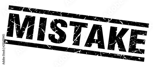 square grunge black mistake stamp
