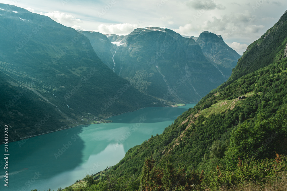 Olden, Norway - scenic landscape with clean water