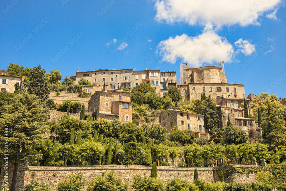 .The beautiful villages of Provence. A street in the village of Gordes. France. .The beautiful villages of Provence. A street in the village of Gordes. France.