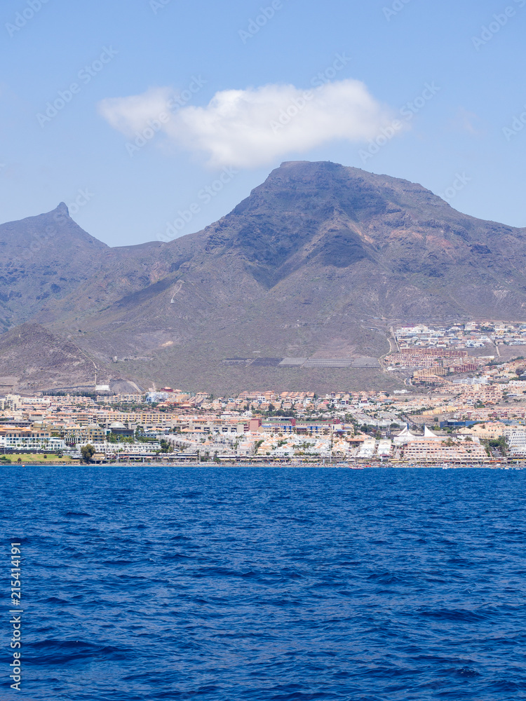 Los Cristianos resort in Tenerife, Canary Islands, Spain