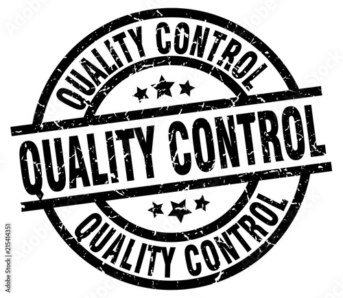 quality control round grunge black stamp