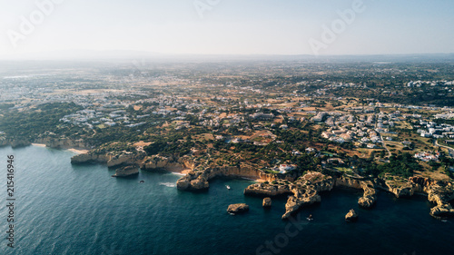 Algarve coast from above. Portugal coast aerial view. Ocean of above. © F8  \ Suport Ukraine