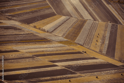 fields aerial landscape at summer
