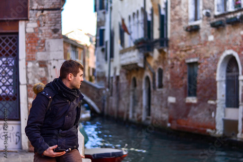 A man in Venice, 