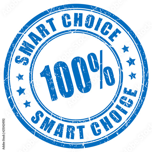 Ink blue stamp smart choice