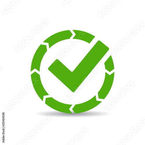 Process completed vector icon