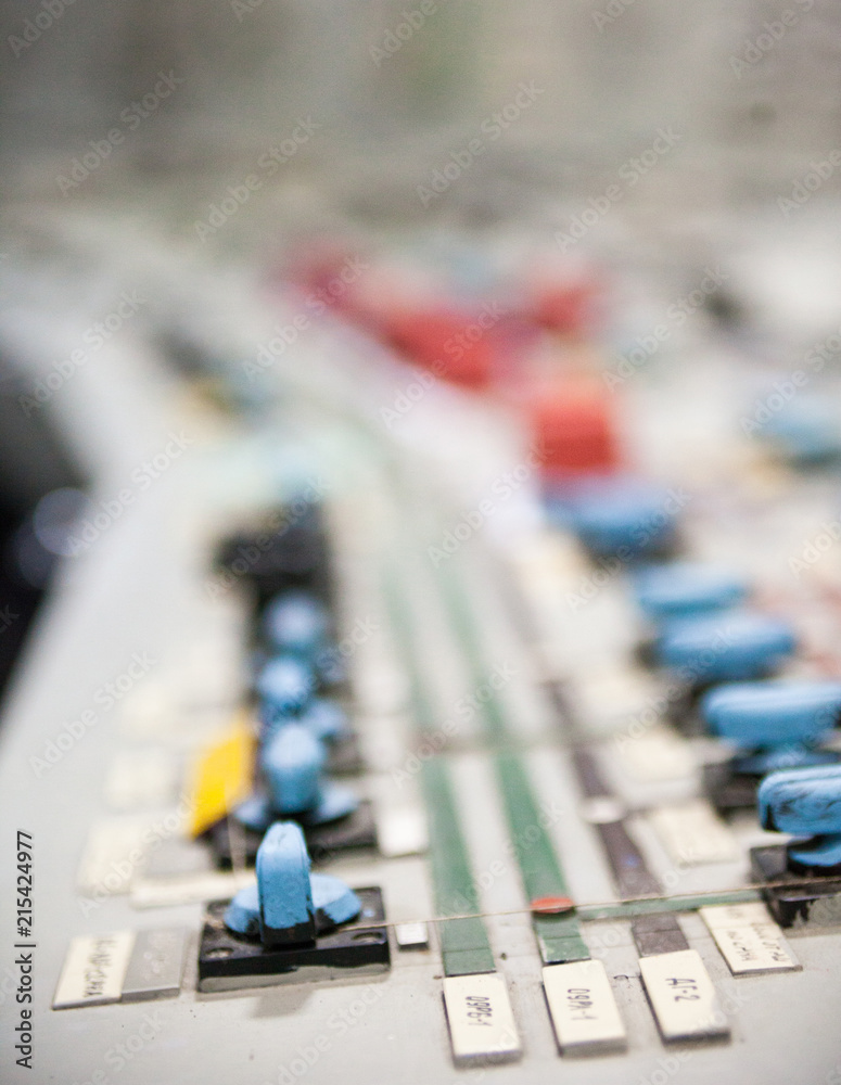 Fototapeta premium Control panel of the nuclear power plant