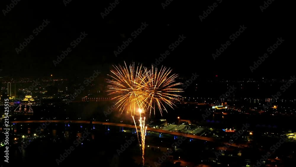 4th of July Fireworks from a Drone point of view. 4th of July Fireworks from a Drone point of view.