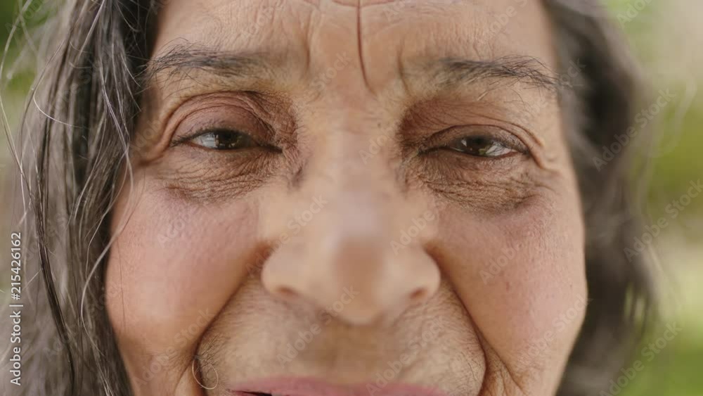 close up portrait of elderly indian woman smiling looking at camera eyes wrinkles skin close up portrait of elderly indian woman smiling looking at camera eyes wrinkles skin