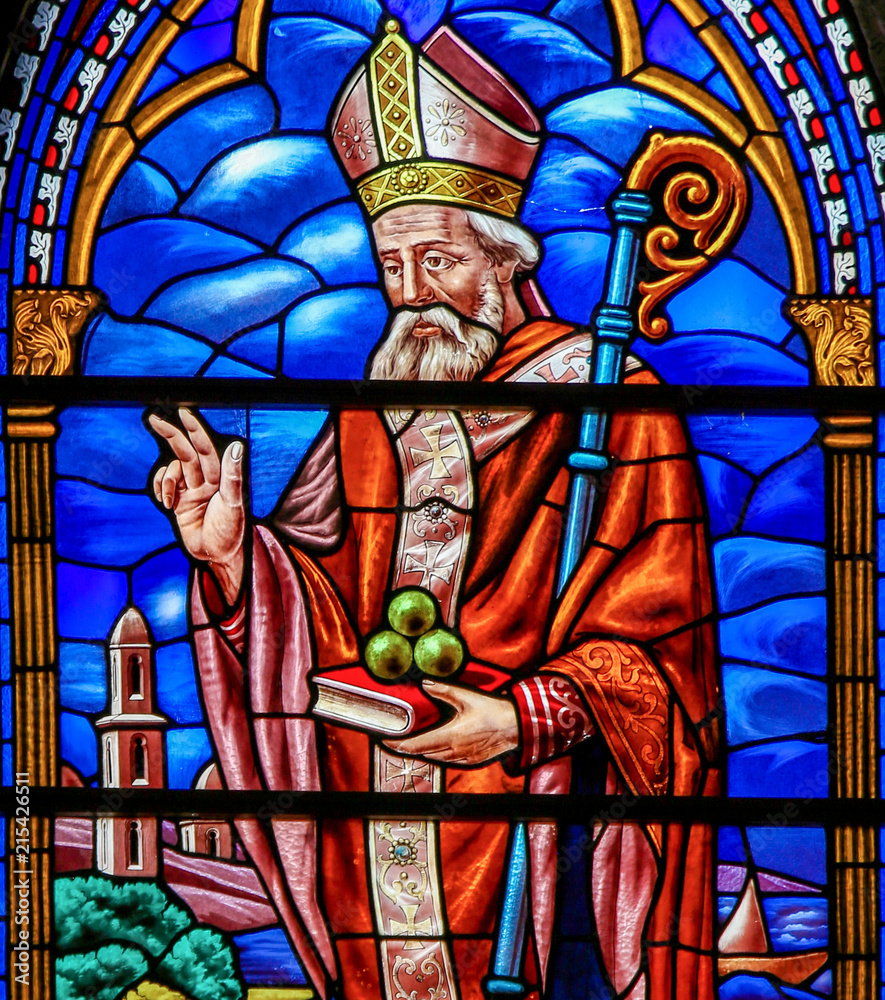 Stained Glass of St Nicholas in Valencia