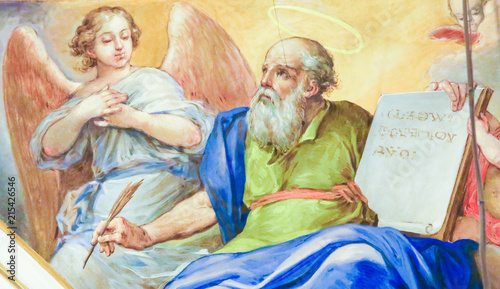 Obraz na płótnie Fresco depicting Matthew the Evangelist