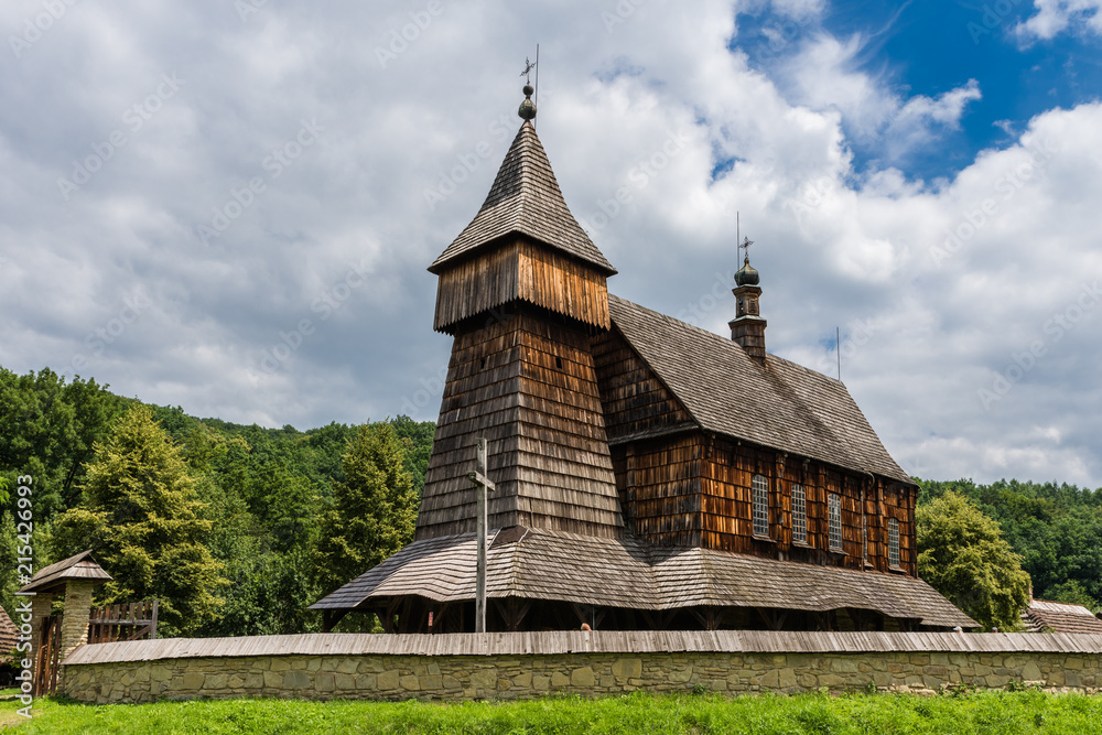 Russisch-orthodoxe Kirche im Freilichtmuseum der Volksbauweise in Sanok; Polen