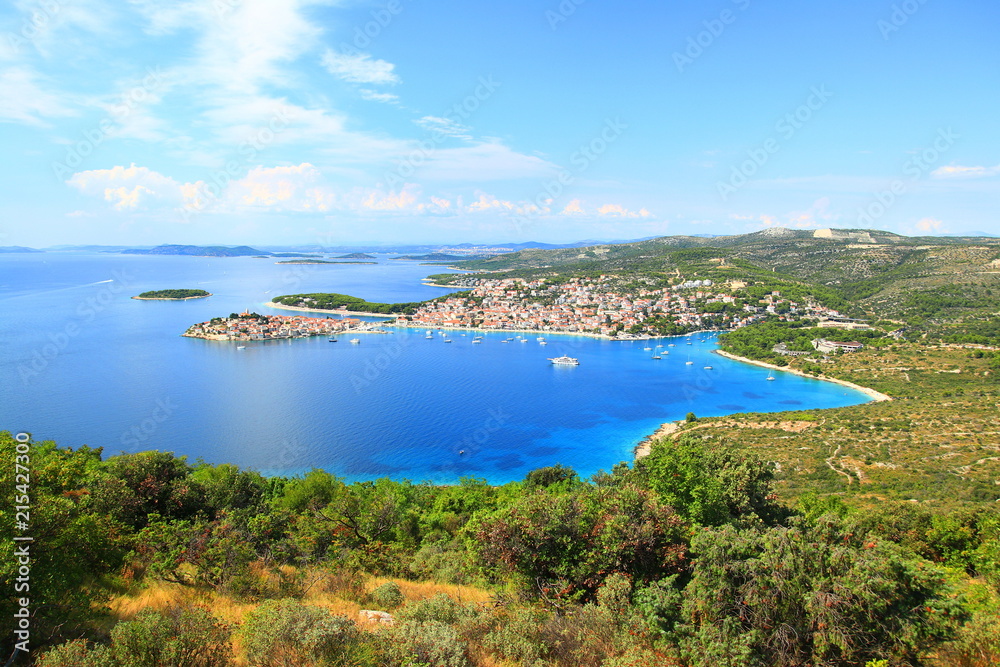Primosten, picturesque touristic destination on Adriatic sea, Croatia