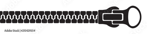 Zipper silhouette – stock vector photo