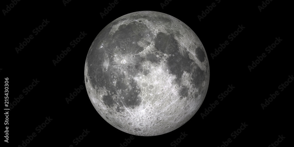 Obraz premium Moon black background