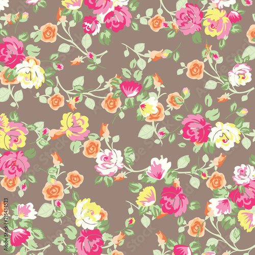 Wallpaper Mural Floral pattern design Torontodigital.ca