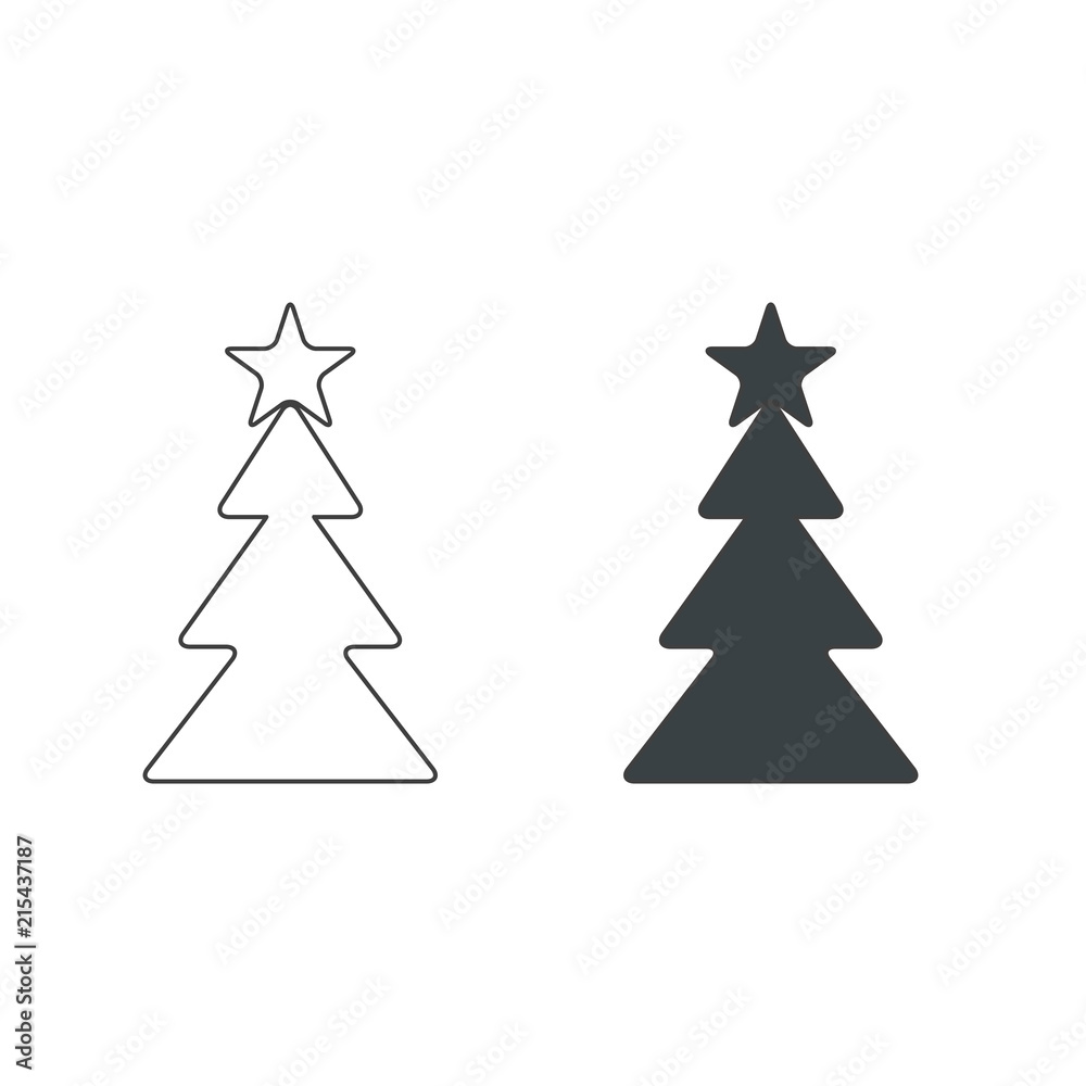 Christmas tree Vector Icon Christmas tree Vector Icon