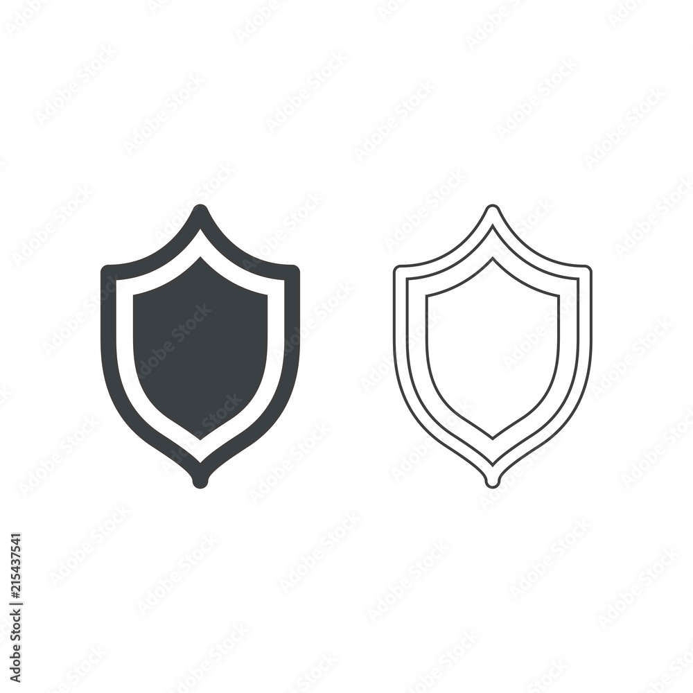 Shield Vector icon Shield Vector icon