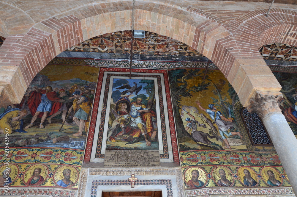 Interior of the Capella Palatina in Palazzo dei Normanni (Norman Palace) - Palermo - Sicily - Italy