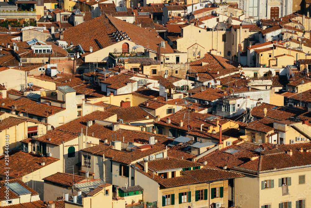 Florence old building roof Florence old building roof