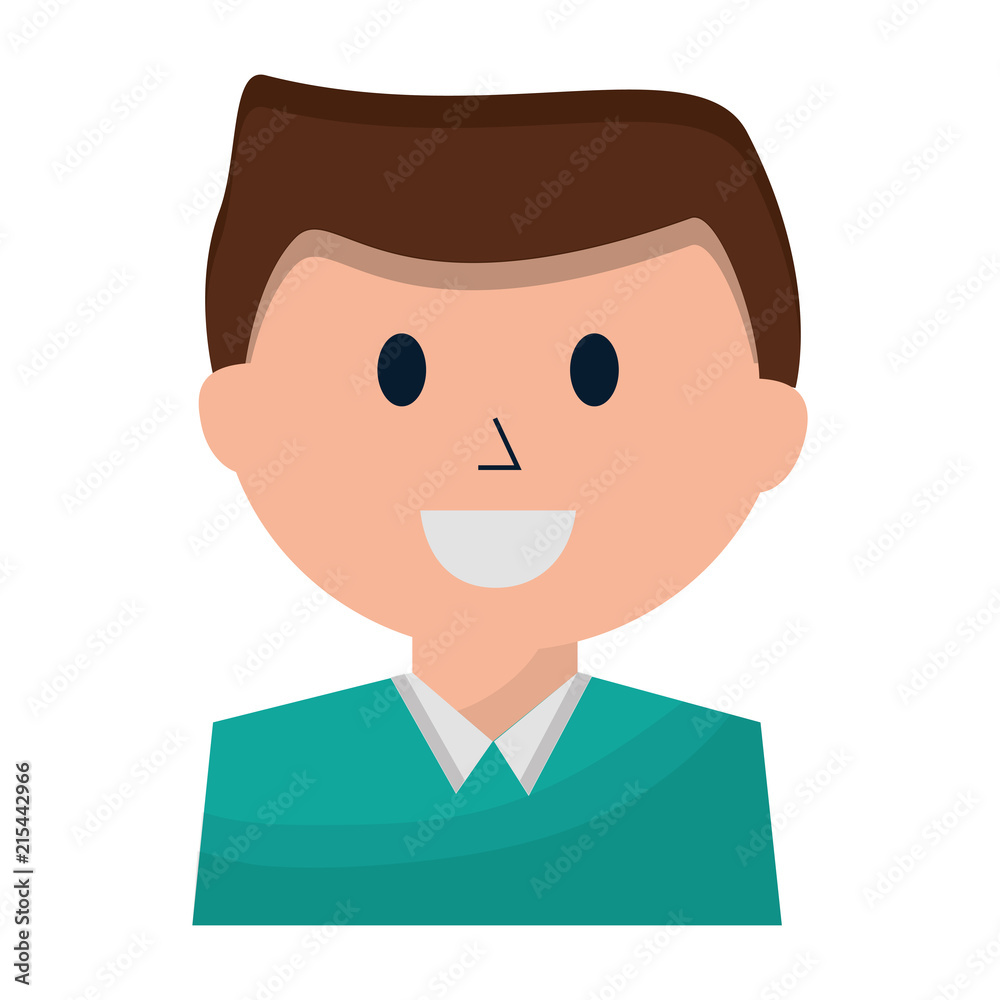 business man employee portrait character business man employee portrait character