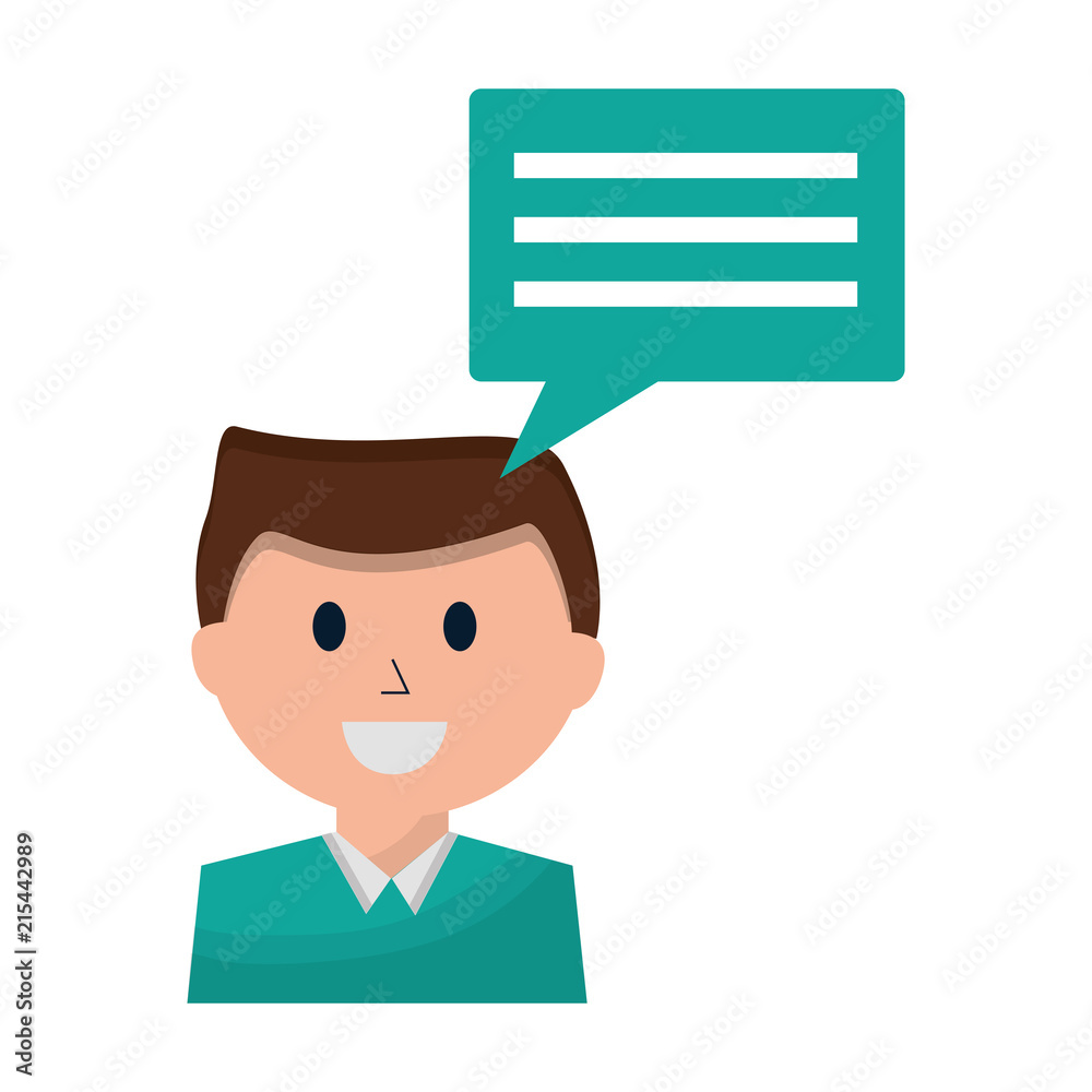 business man and speech bubble communication business man and speech bubble communication