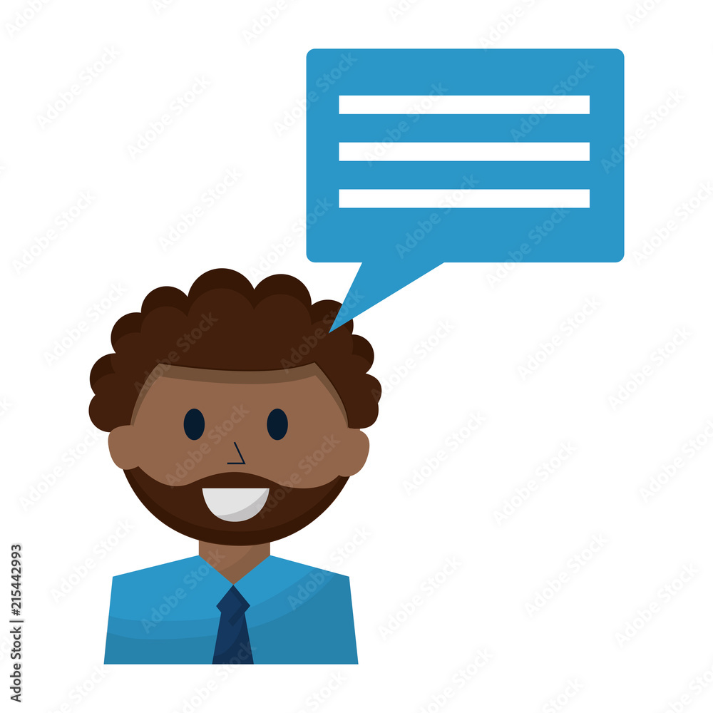 business man and speech bubble communication business man and speech bubble communication