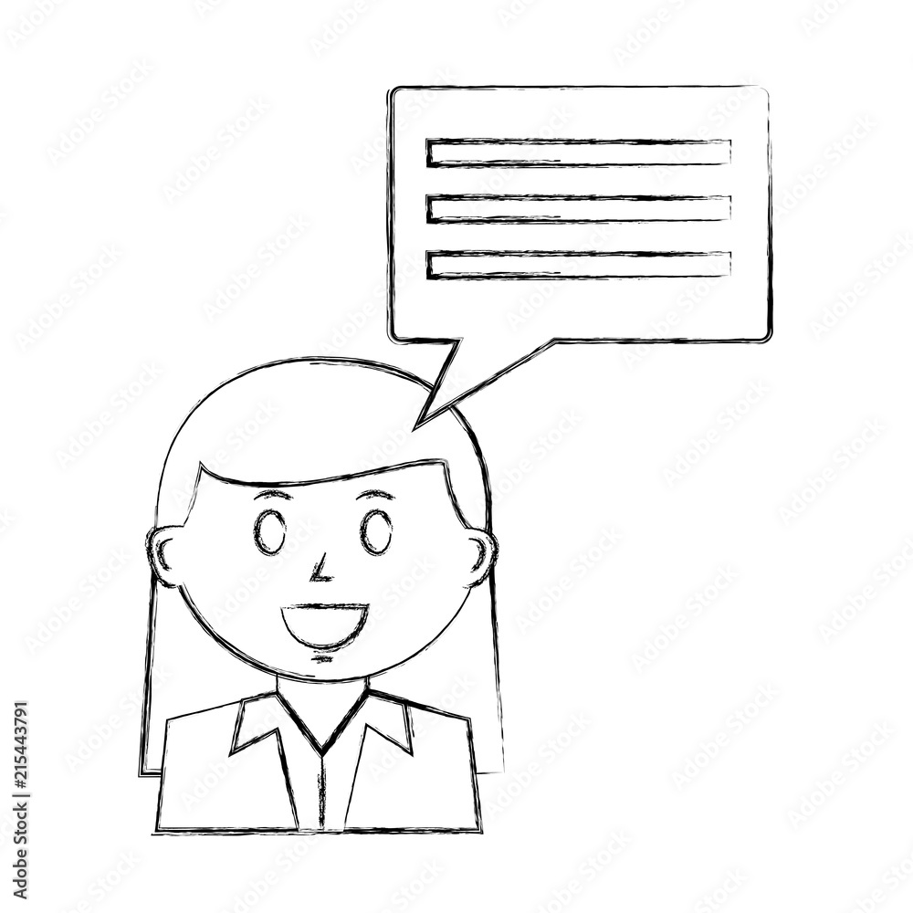 business woman with speech bubble business woman with speech bubble