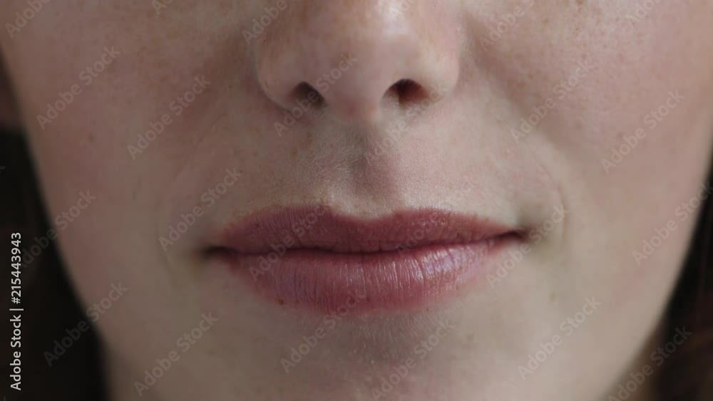 close up woman mouth smiling happy showing teeth dental health close up woman mouth smiling happy showing teeth dental health