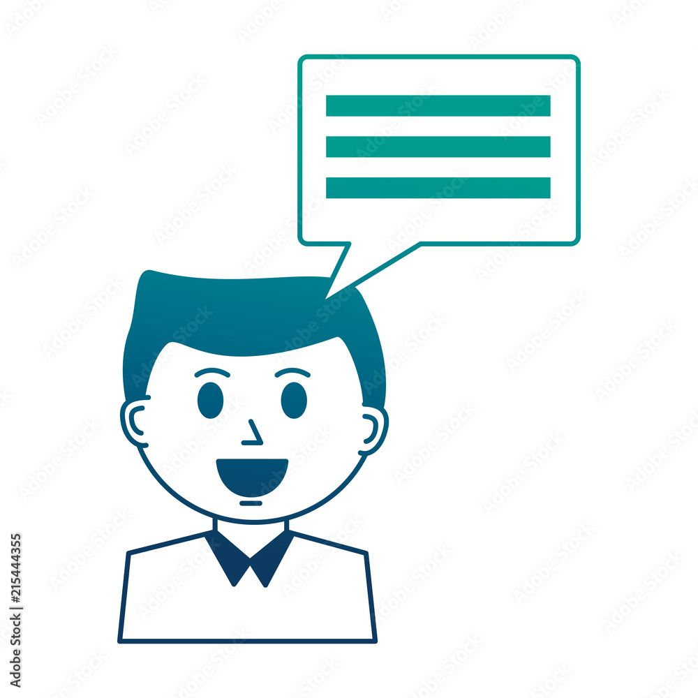 business man and speech bubble communication business man and speech bubble communication