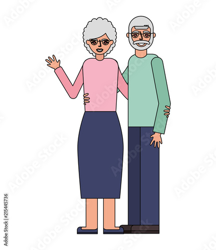 cute grandparents avatar characters