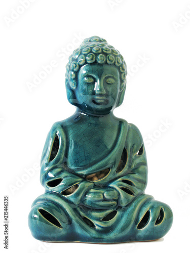 Buddha Ceramic Blue and Green