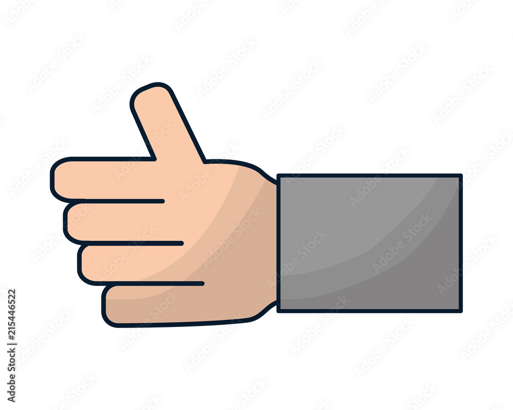 hand human like isolated icon hand human like isolated icon