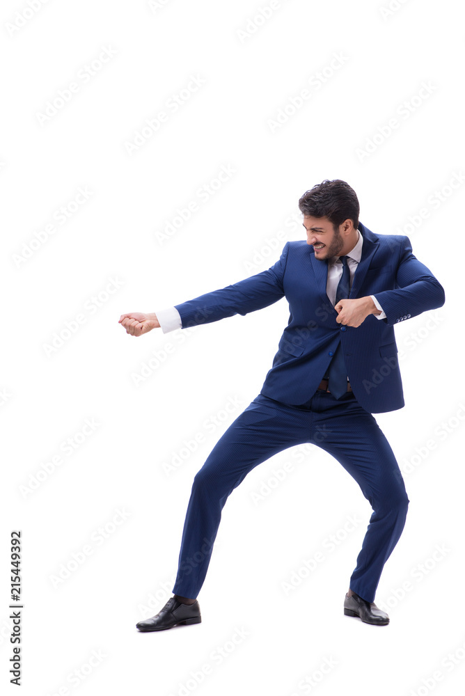 Young businessman isolated on whie background Young businessman isolated on whie background