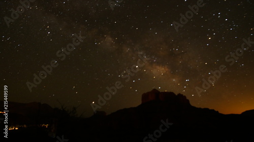 Milky Way over Cathedral Rock  Sedona Arizona