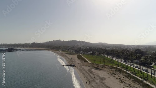 Wallpaper Mural Aerial shot of Santa Barbara Ocean Pier Torontodigital.ca