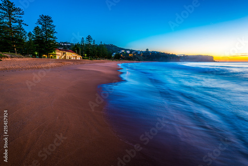 Newport beach blue waves photo