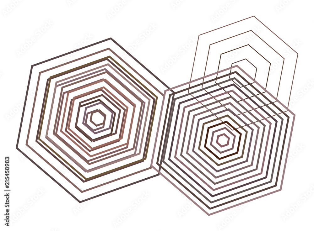 Abstract conceptual geometric hexagon pattern. Digital, color, art & shape. Abstract conceptual geometric hexagon pattern. Digital, color, art & shape.