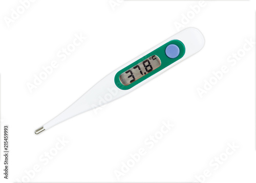 Obraz na płótnie Digital thermometer isolated on a white background.