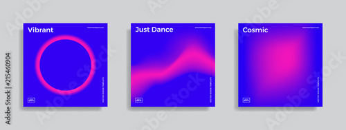 design template with vibrant gradient shapes
