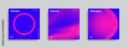 design template with vibrant gradient shapes