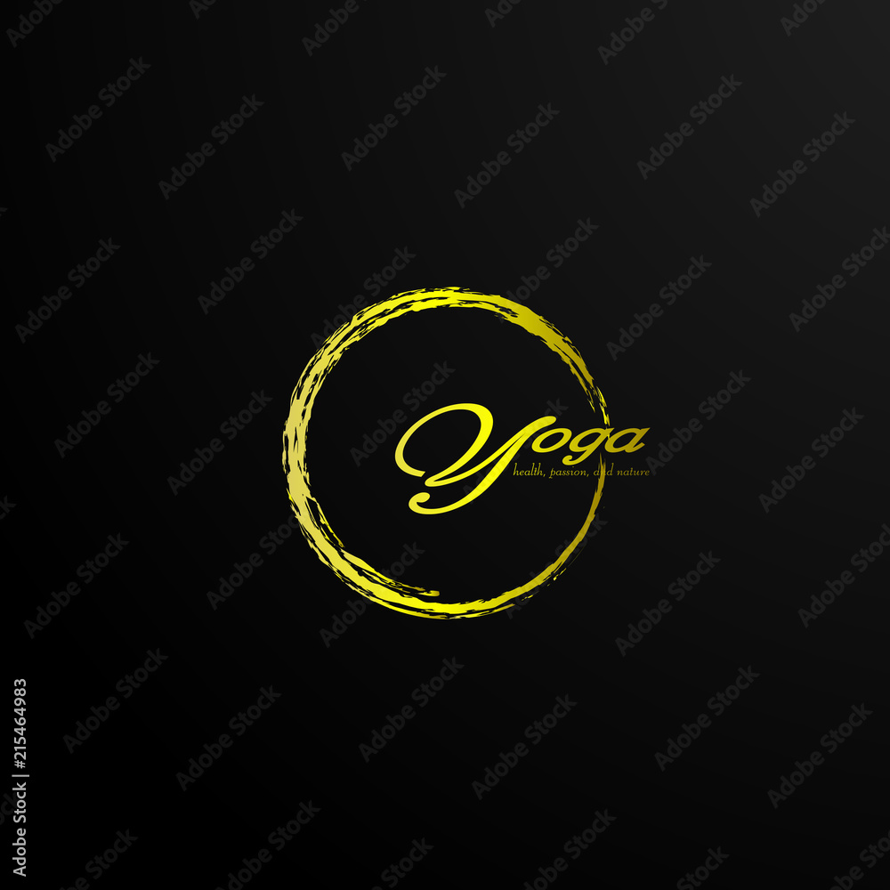 energy nature, yoga abstract logo, sign symbol or mark vector 