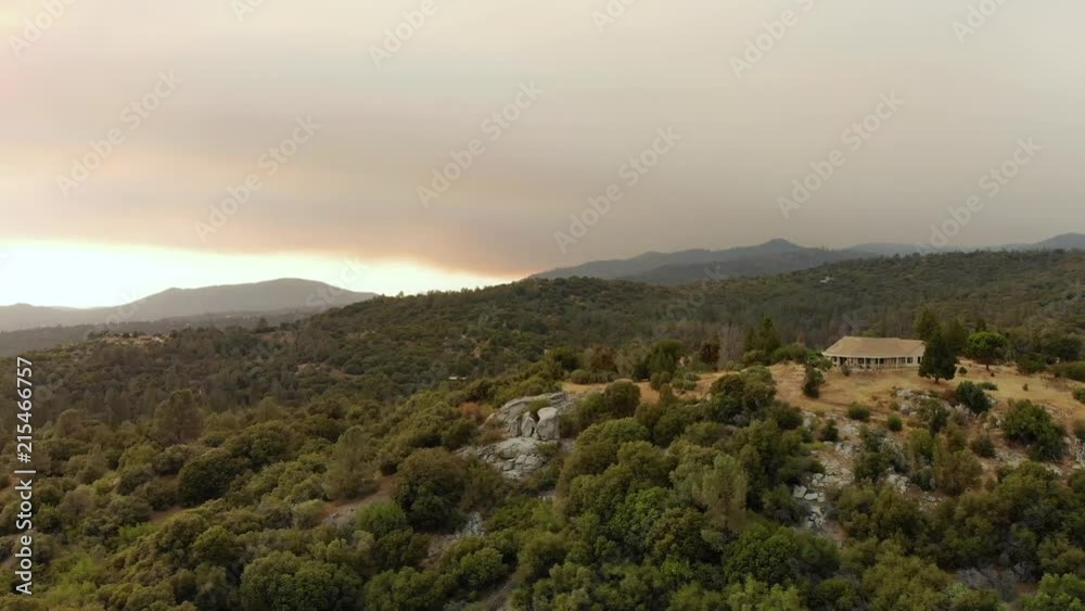 Smokey sky from forest fires in California. Smokey sky from forest fires in California.