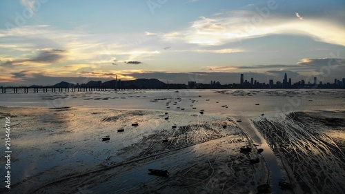 lau fau shan  pak nai mudflat in hong kong