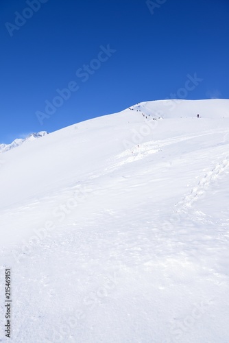 Hakuba snow mountain in Nagano Japan sunny weather