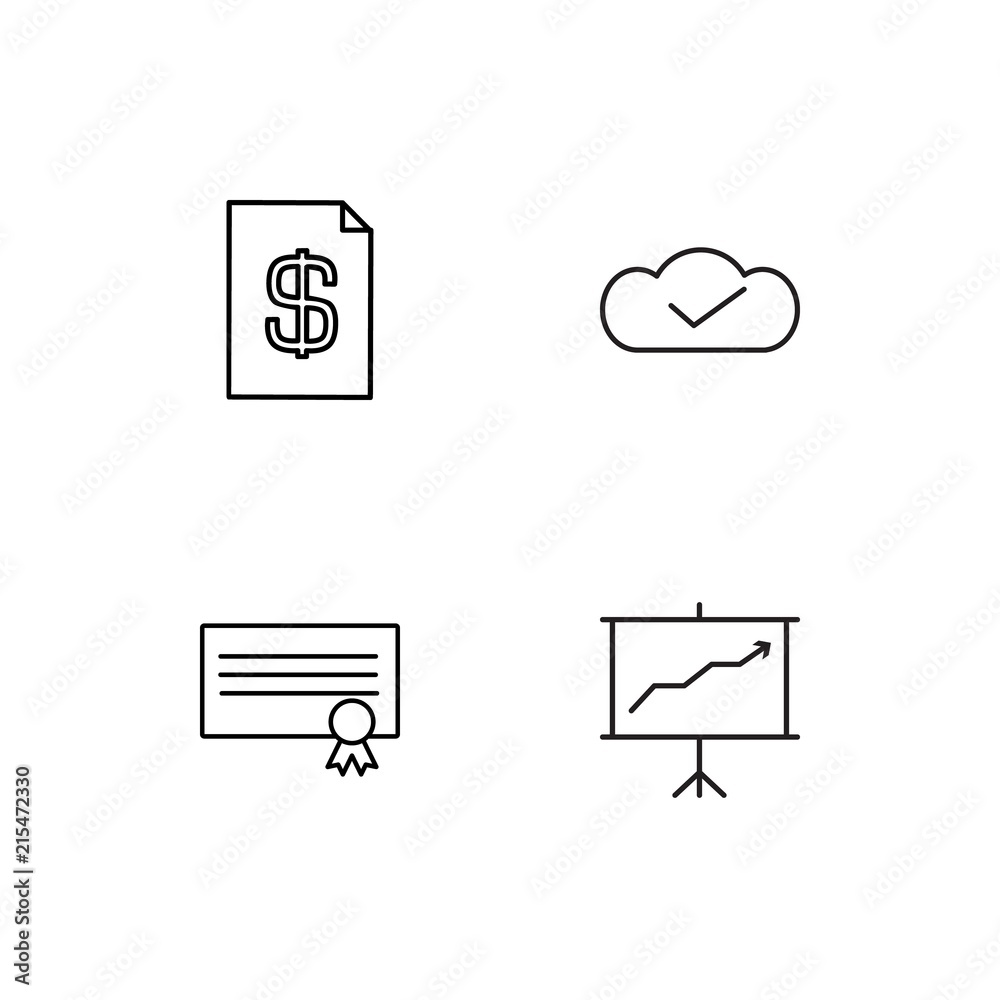 Business linear icons set. Simple outline vector icons Business linear icons set. Simple outline vector icons