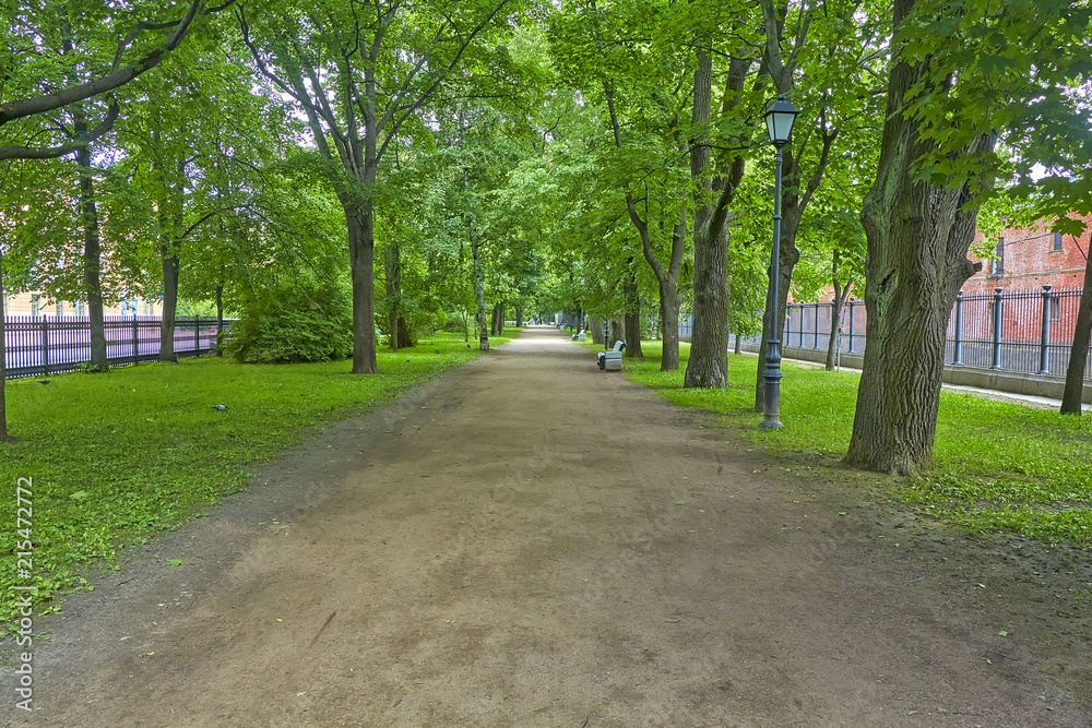 Parks of Kronstadt. St. Petersburg.